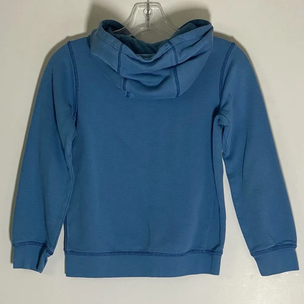 Nike Hoodie Boys Small Blue Swoosh Pullover Embroidered Just Do It Athletic Nice